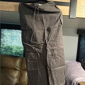 Casual Drawstring Cargo Skirt